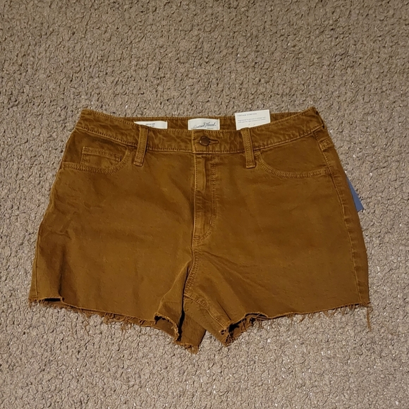 Universal Thread Pants - UNIVERSAL THREAD Vintage Midi Shorts Gold Jean Size 10/30R